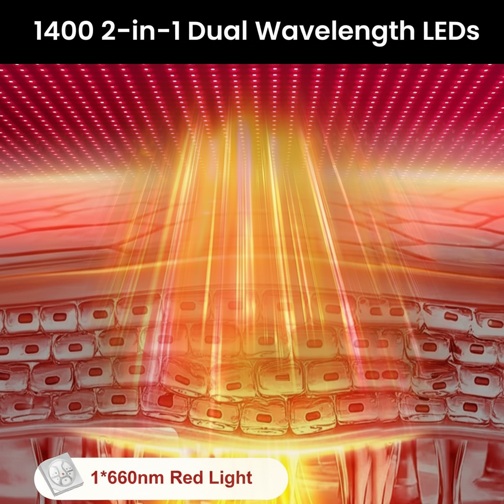 Red Light Therapy Mat for Body 74"X33", 1400Pcs Full Body Infrared Red Light Therapy Blanket with Dual-Wavelength Leds (660Nm&850Nm), Pulse Modes, Timer & Intensity Control