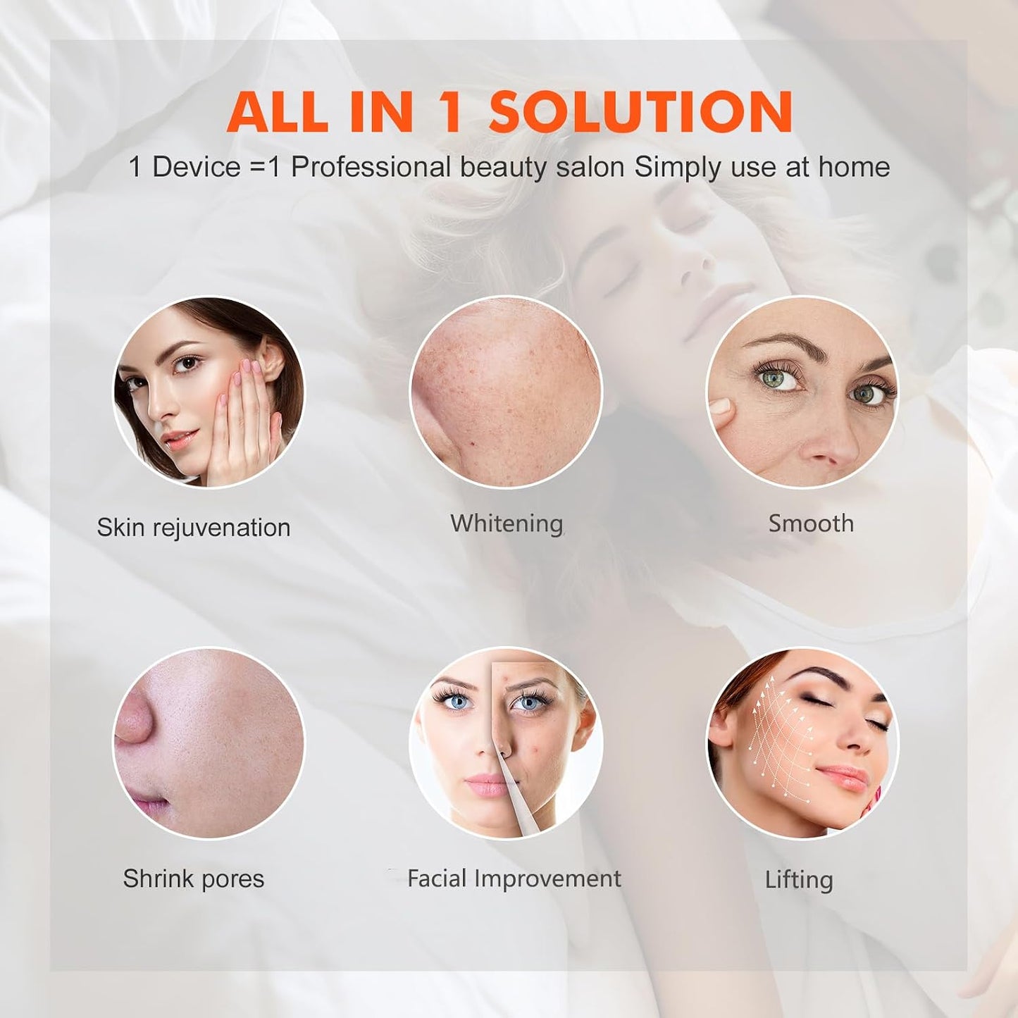 LED Light Therapy for Face with Spray LED Face Light Body Therapy,Cycle Therapy Light & Time Preset & Adjustable LED Brightness Red Light Therapy Face Beauty Home SPA