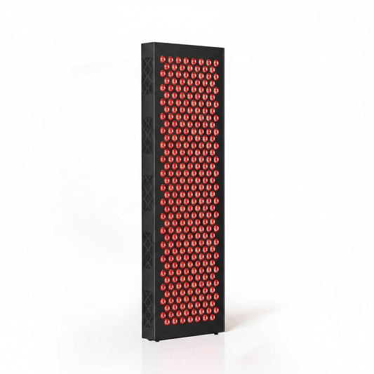 Red Light Therapy Box, 5In1 LED with 630-660-810-830-850, Metal Case, 3 Modes Red Light Panel with Soft Belt, 6 Timing Set - 9 Pulse Modes - 4-Level - Red Light Therapy Panel for Body