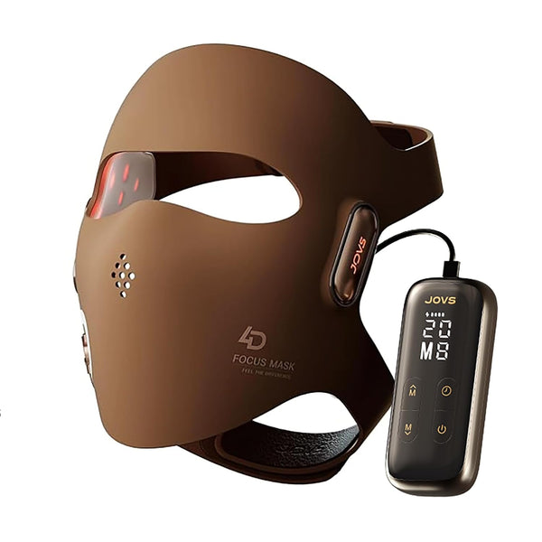 4D Laser Light Therapy Mask - Red Light Therapy for Face, Led Face Mask Light Therapy, 6X Powerful More than LED, FPT Technology, 4 Wavelengths, Anti-Aging, Gift for Women Mom Wife