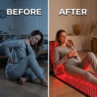 Red and Infrared Light Therapy Mat — Before & After