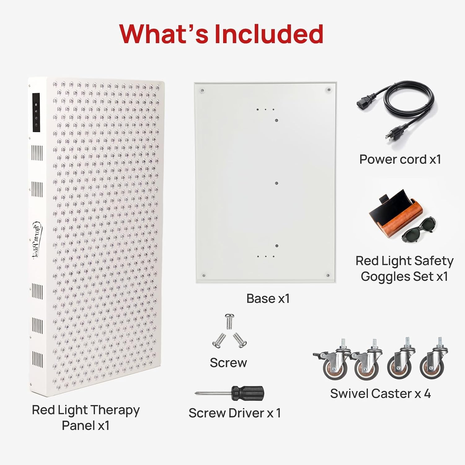 Red Light Therapy Panel for Body, 580Leds, Near‑Infrared Light Device | 7 Wavelengths (630, 660, 780, 810, 850, 940, 1060 Nm), Adjustable Intensity, Home Use