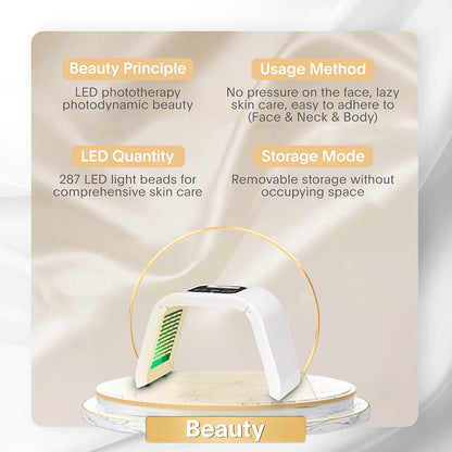 Led-Face-Light-Therapy, 7 in 1 Color LED Face Mask Facial Body Beauty Equipment